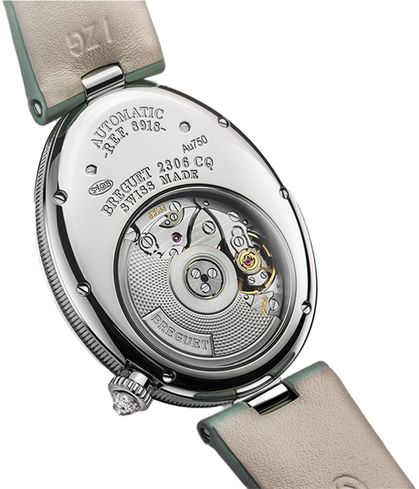 Breguet Reine De Naples Green Strap 36.50 mm for Women
