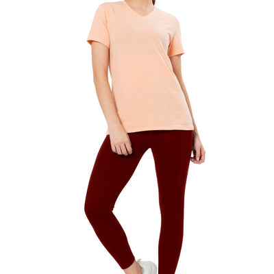 Energize High Rise Active Leggings - Burgundy