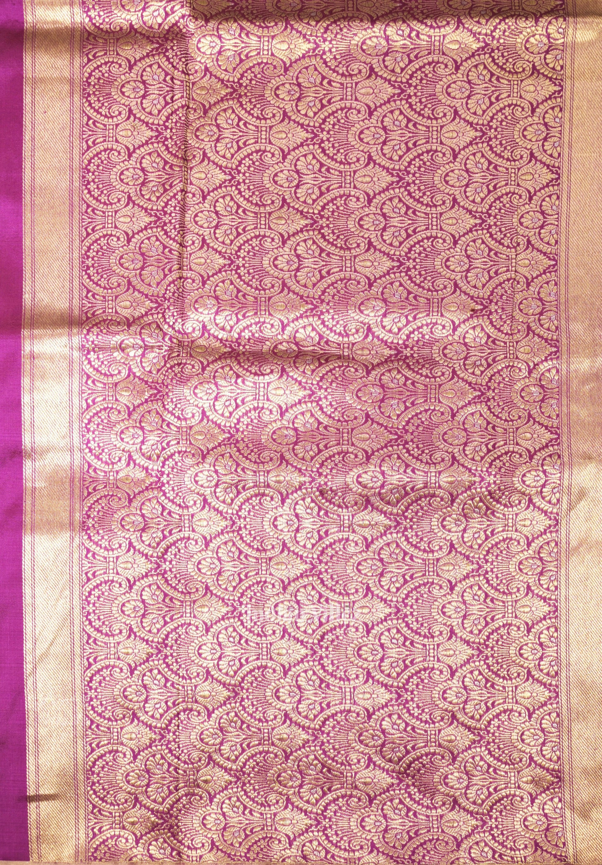 Purple DualTone Pure Banarasi Katan Silk Saree