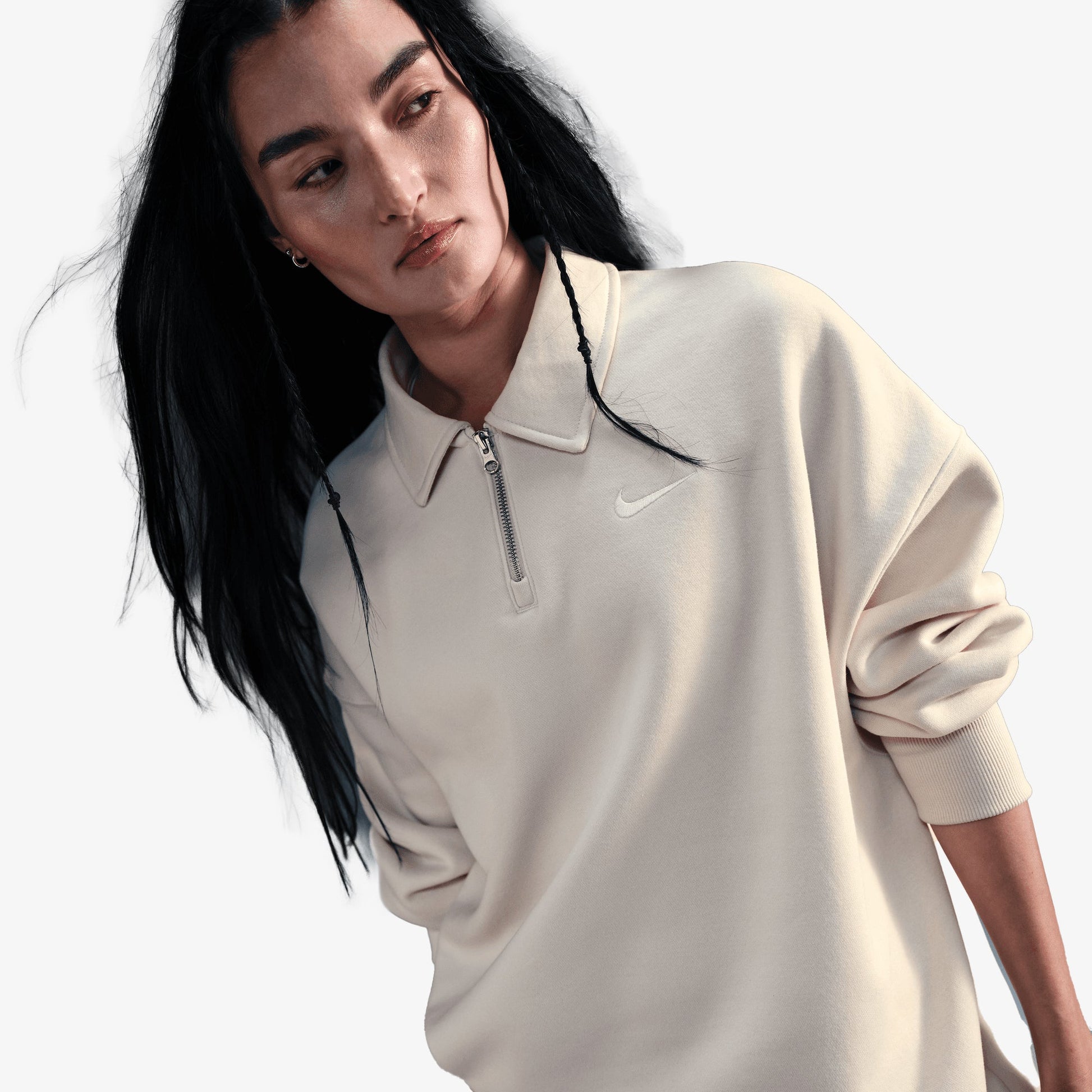 NIKE | SPORTSWEAR PHONEIX FLEECE { LT OREWOOD BRN/SAIL
