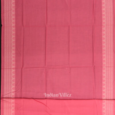 Navy Blue with Pink Doll Odisha Ikat  Sambalpuri Dress Material & Dupatta