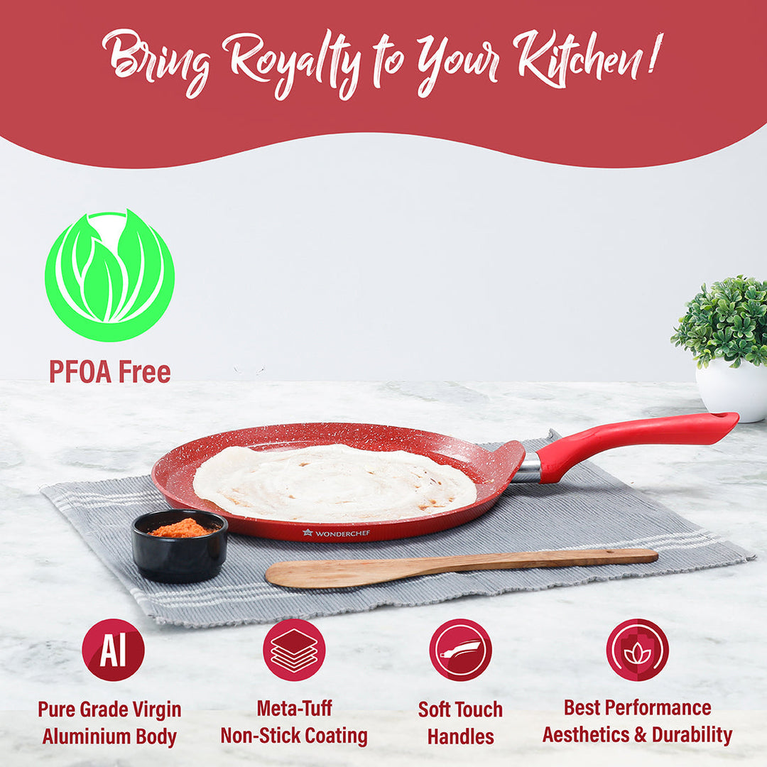 Royal Velvet 30 cm Non-Stick Dosa Tawa | Induction Bottom .