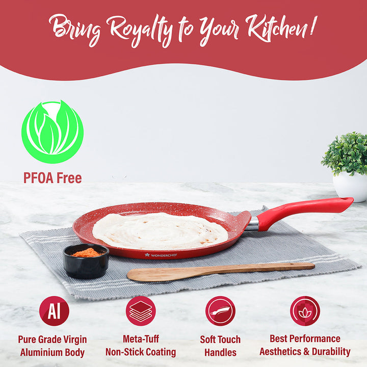 Royal Velvet 30 cm Non-Stick Dosa Tawa | Induction Bottom .