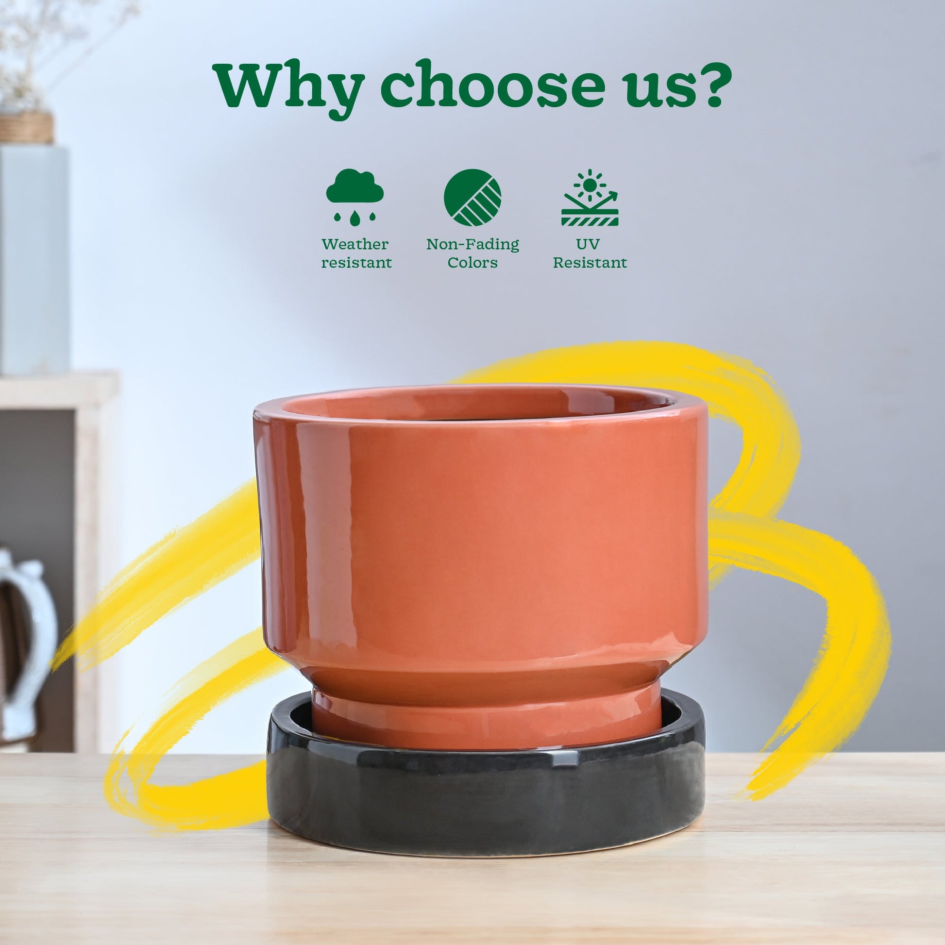 Soothing Rains Ceramic Planters