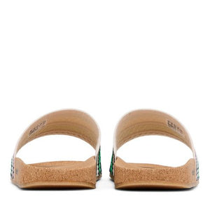 adidas Adilette Cork Slides Pulse Mint Legend Ink Light Purple