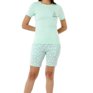 Sleep Shorts  - Blue Light Floral Print