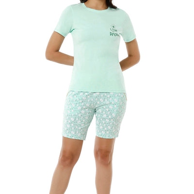 Sleep Shorts  - Blue Light Floral Print