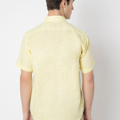 Cotton Linen Half Sleeve Shirt