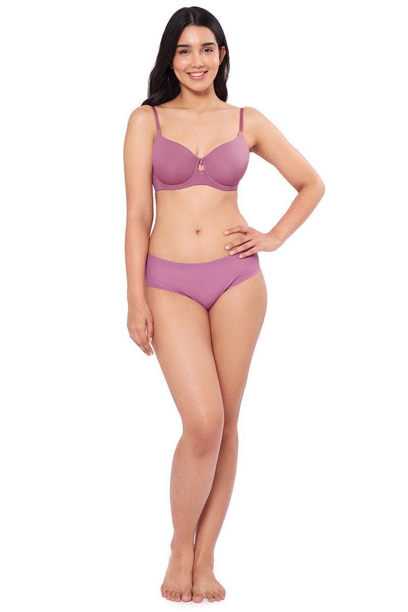 Elegant Dream Padded Wired T-shirt Bra - Mellow Mauve