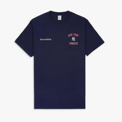 SPORTY & RICH | HOME RUN T-SHIRT { NAVY BLUE