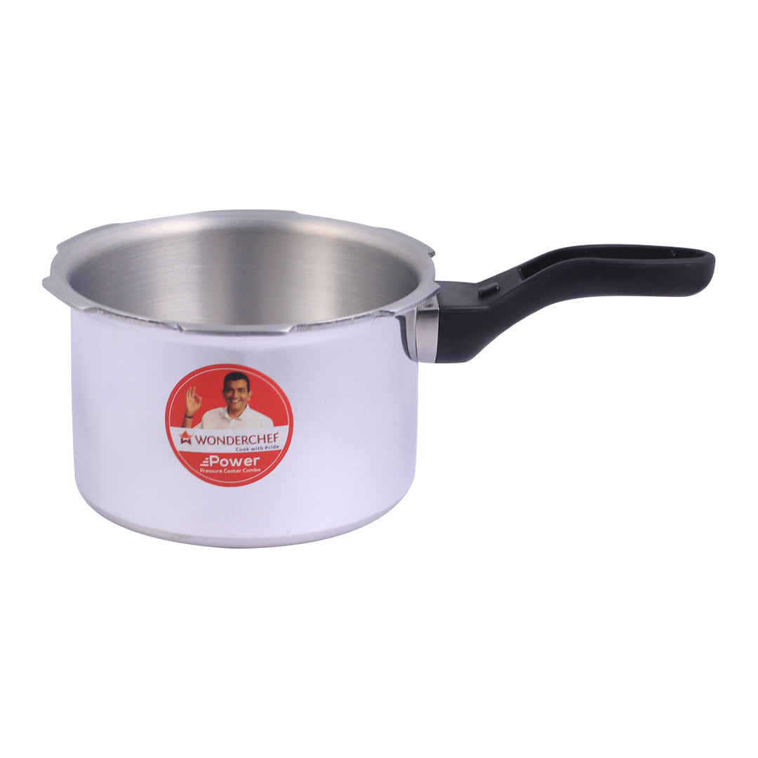 Power 2,3,5L Pressure Aluminium Cooker Combo.