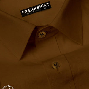 Pack of 2 Cotton Shirt for Man (Lemon and Brown)