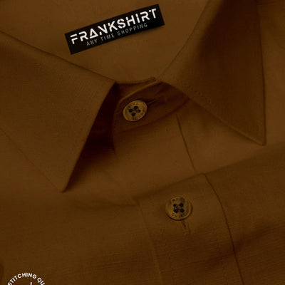 Pack of 2 Cotton Shirt for Man (Lemon and Brown)
