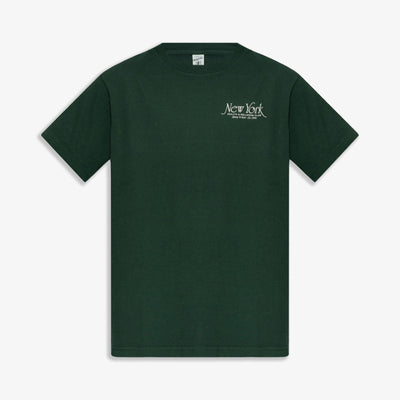 SPORTY & RICH | NY 94 T-SHIRT { FOREST/WHITE