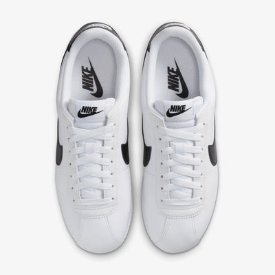 NIKE | CORTEZ LEATHER { WHITE/BLACK