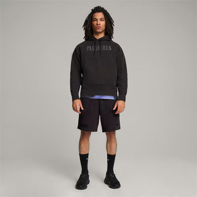 Puma | x PLEASURES HOODIE  { BLACK