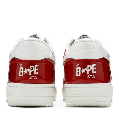 A Bathing Ape Bape Sta Low Patent Red