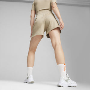Puma | DARE TO MUTED MOTION FLARED SHORTS  { ALMOND