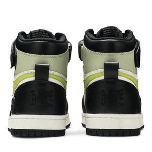 A Bathing Ape Block Sta Hi Black Lime