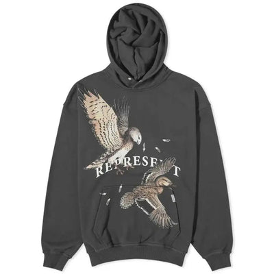 Represent | BIRDS OF PREY HOODIE  { OFF BLACK
