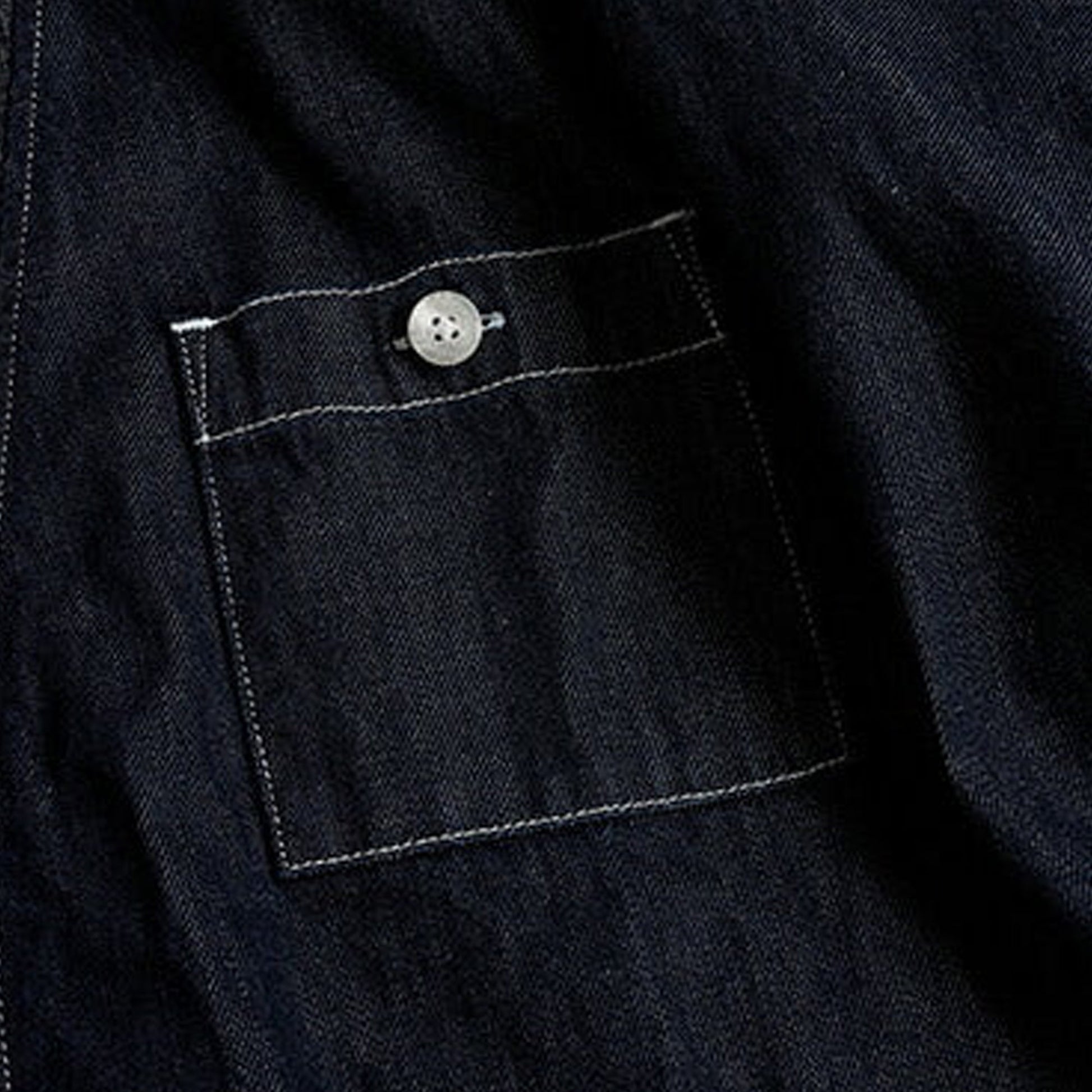 FDMTL | DENIM HAORI SHIRT RINSE { INDIGO
