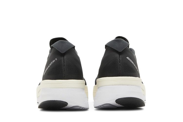 adidas Adizero Boston 11 Black White Carbon (Wide)