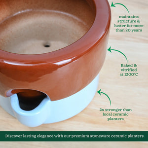 Flower Sunflower Ceramic Planter