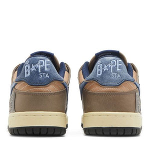 A Bathing Ape Bape SK8 Sta Vintage Beige Indigo