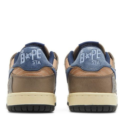 A Bathing Ape Bape SK8 Sta Vintage Beige Indigo