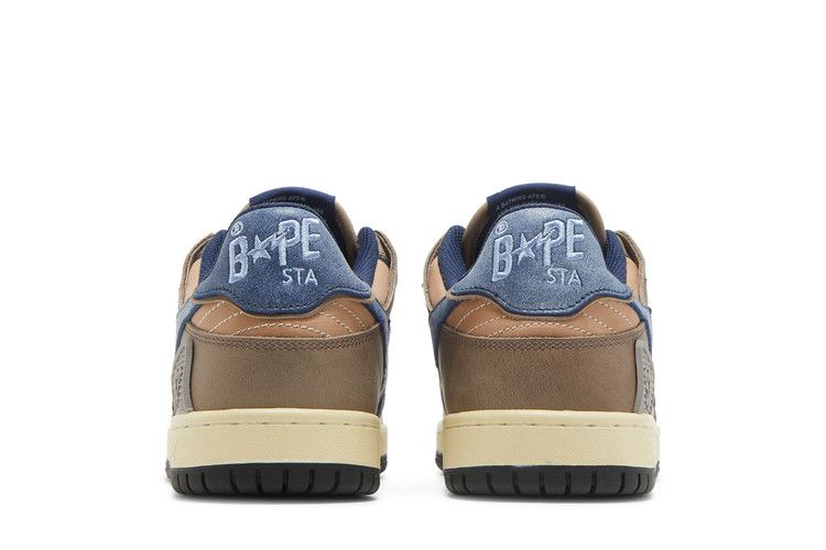 A Bathing Ape Bape SK8 Sta Vintage Beige Indigo