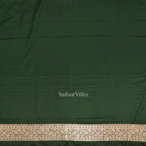 Green Meenakari Pure Mashru Satin Silk Banarasi Saree