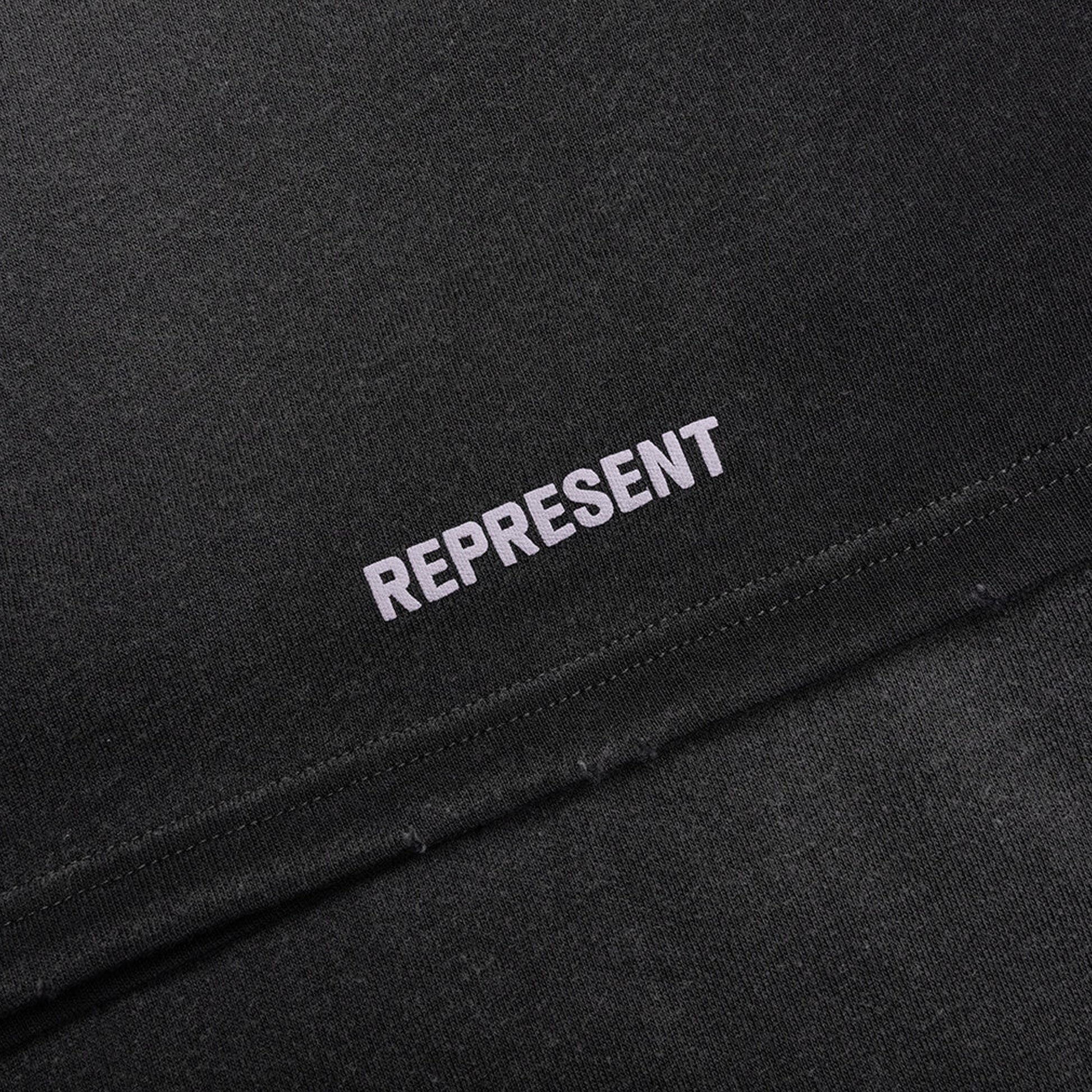 REPRESENT | ATLAS T-SHIRT { STAINED BLACK