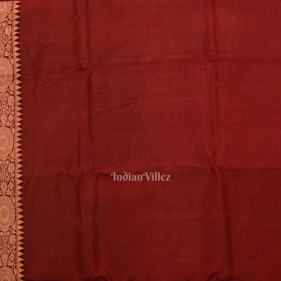 Maroon Designer Pure Banarasi Katan Silk Saree