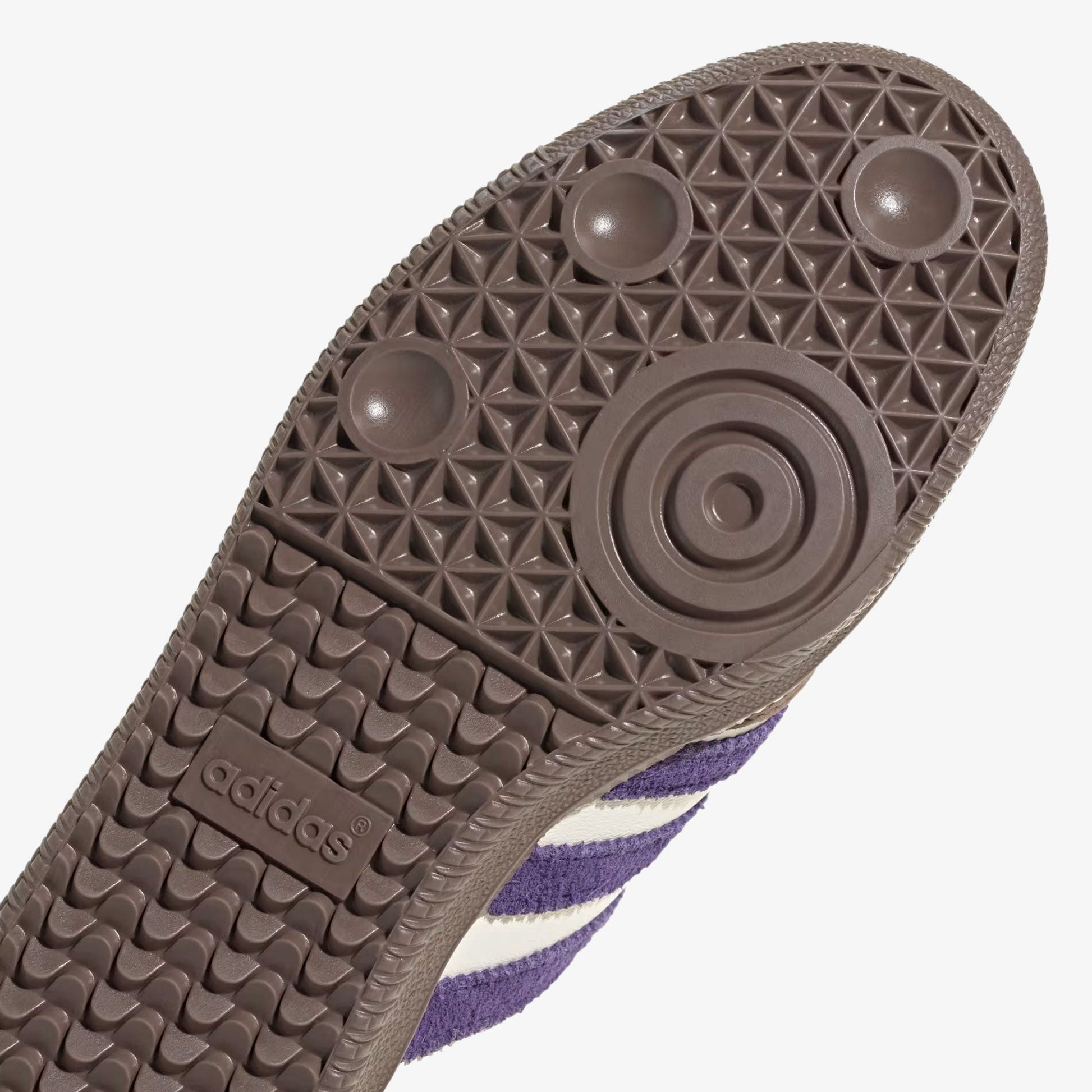 Adidas Originals | SAMBA OG  { OFF WHITE/PURPLE/GREEN