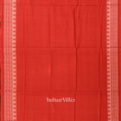 Green with Red Doll Odisha Ikat  Sambalpuri Dress Material & Dupatta