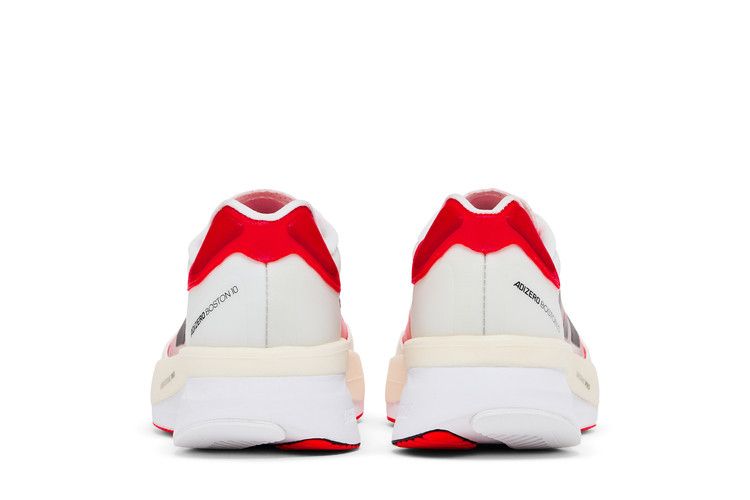 adidas Adizero Boston 10 White Black Solar Red (Women's)