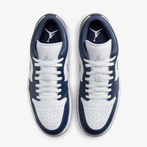 JORDAN | AIR JORDAN 1 LOW { WHITE/WOLF GREY-MIDNIGHT NAVY