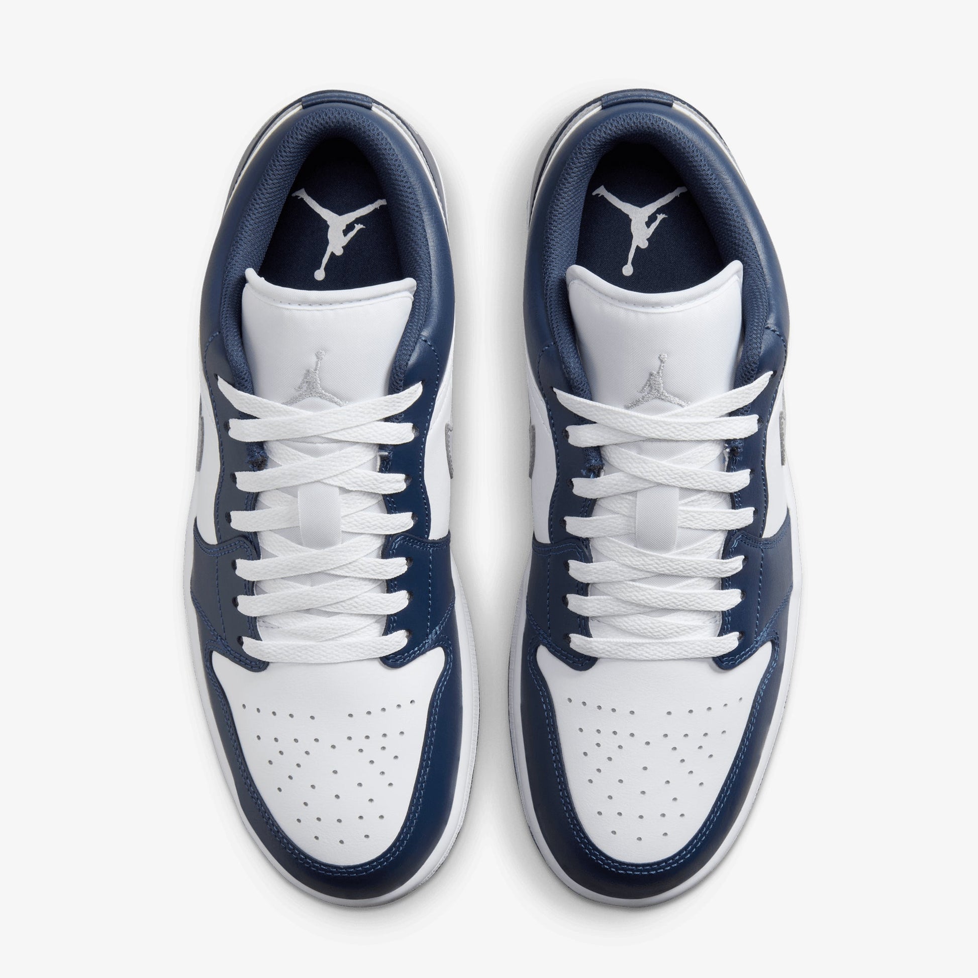JORDAN | AIR JORDAN 1 LOW { WHITE/WOLF GREY-MIDNIGHT NAVY