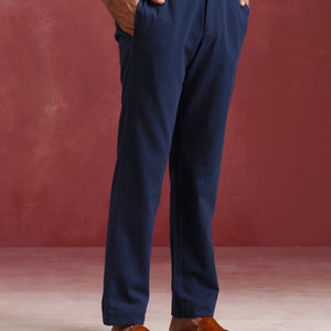 trueBrowns Men's Navy Cotton Co-ord set