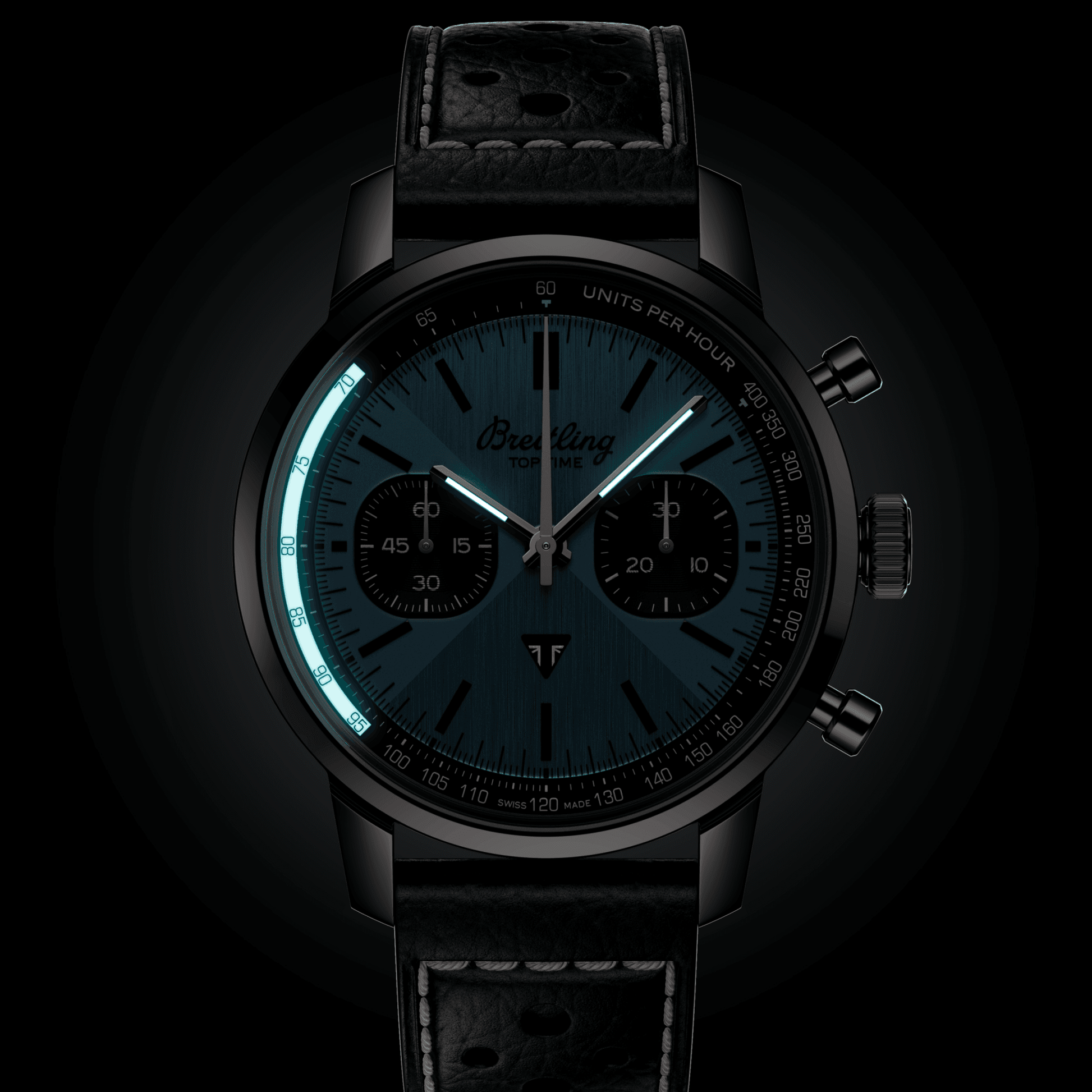 Breitling Top Time B01 Triumph Mint Blue Dial Men 41mm