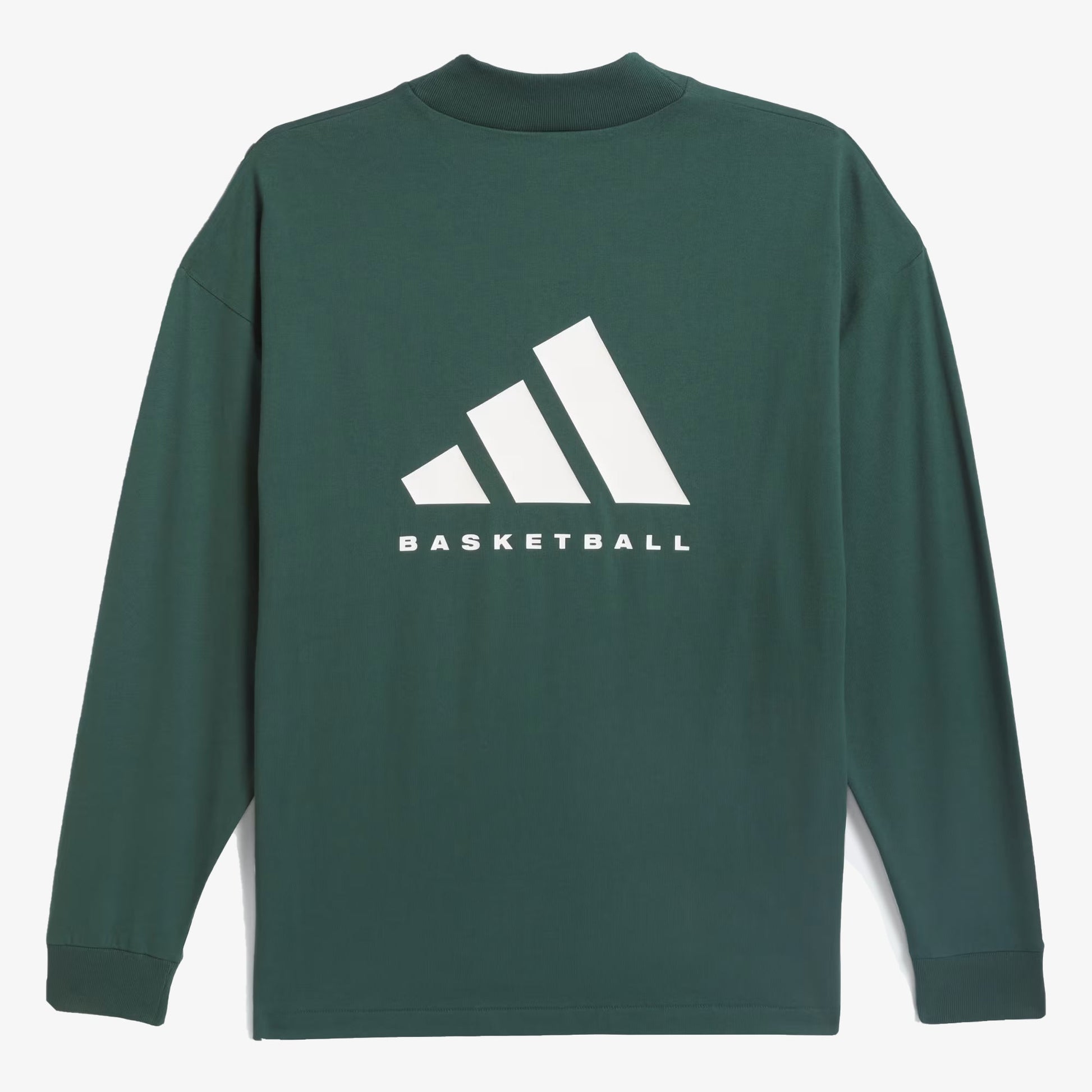 Adidas | BASKETBALL LONG SLEEVE TEE  { MINERAL GREEN
