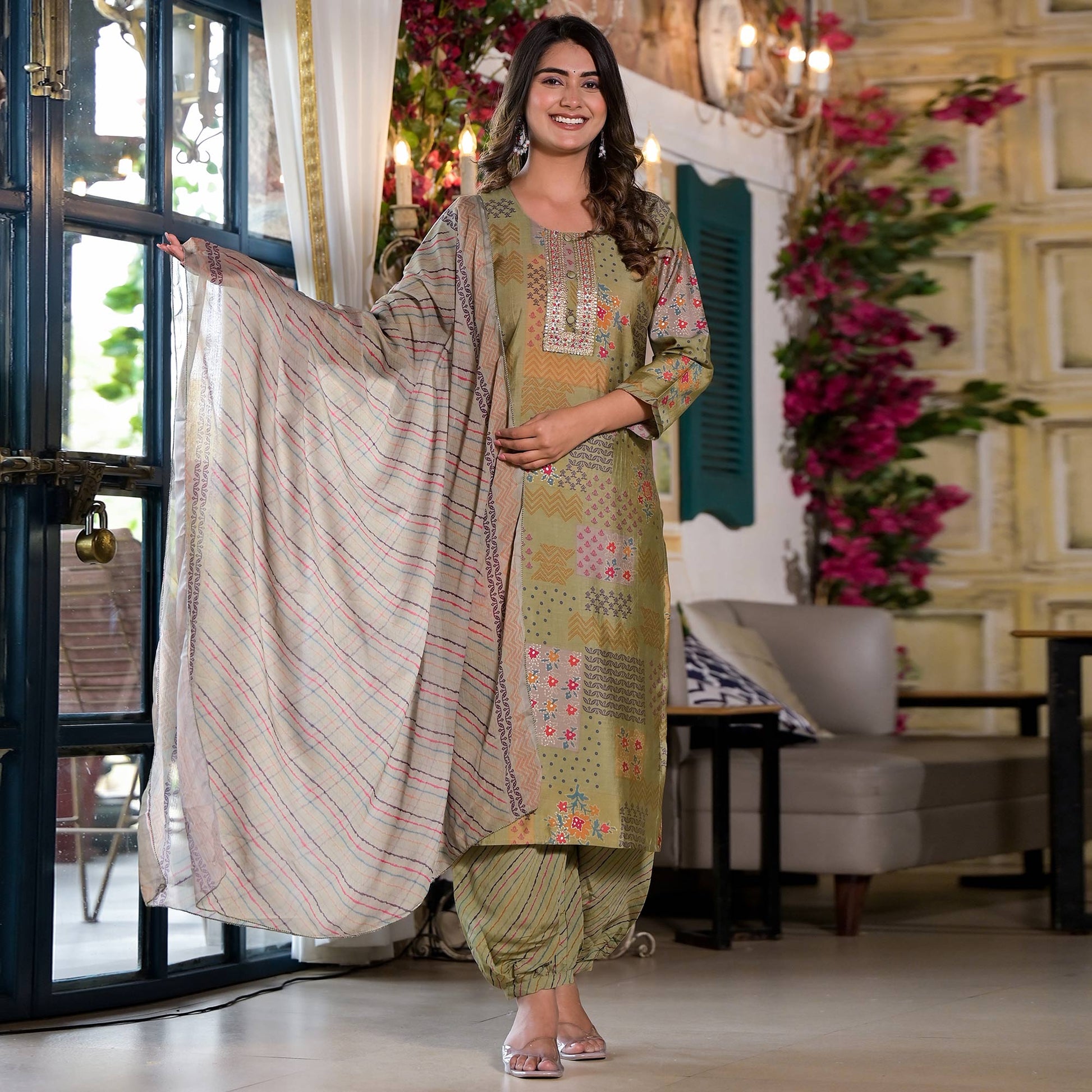 green-digital-printed-chanderi-silk-salwar-suit