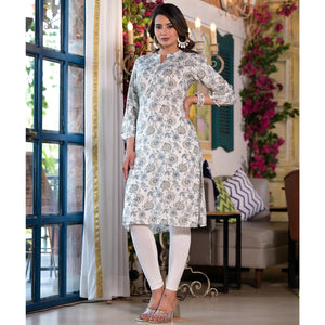grey-floral-foil-printed-chanderi-silk-kurti