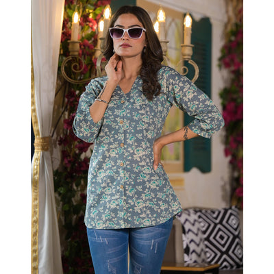 grey-floral-printed-pure-cotton-top