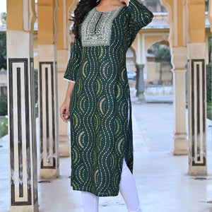 green-foil-printed-rayon-straight-kurti