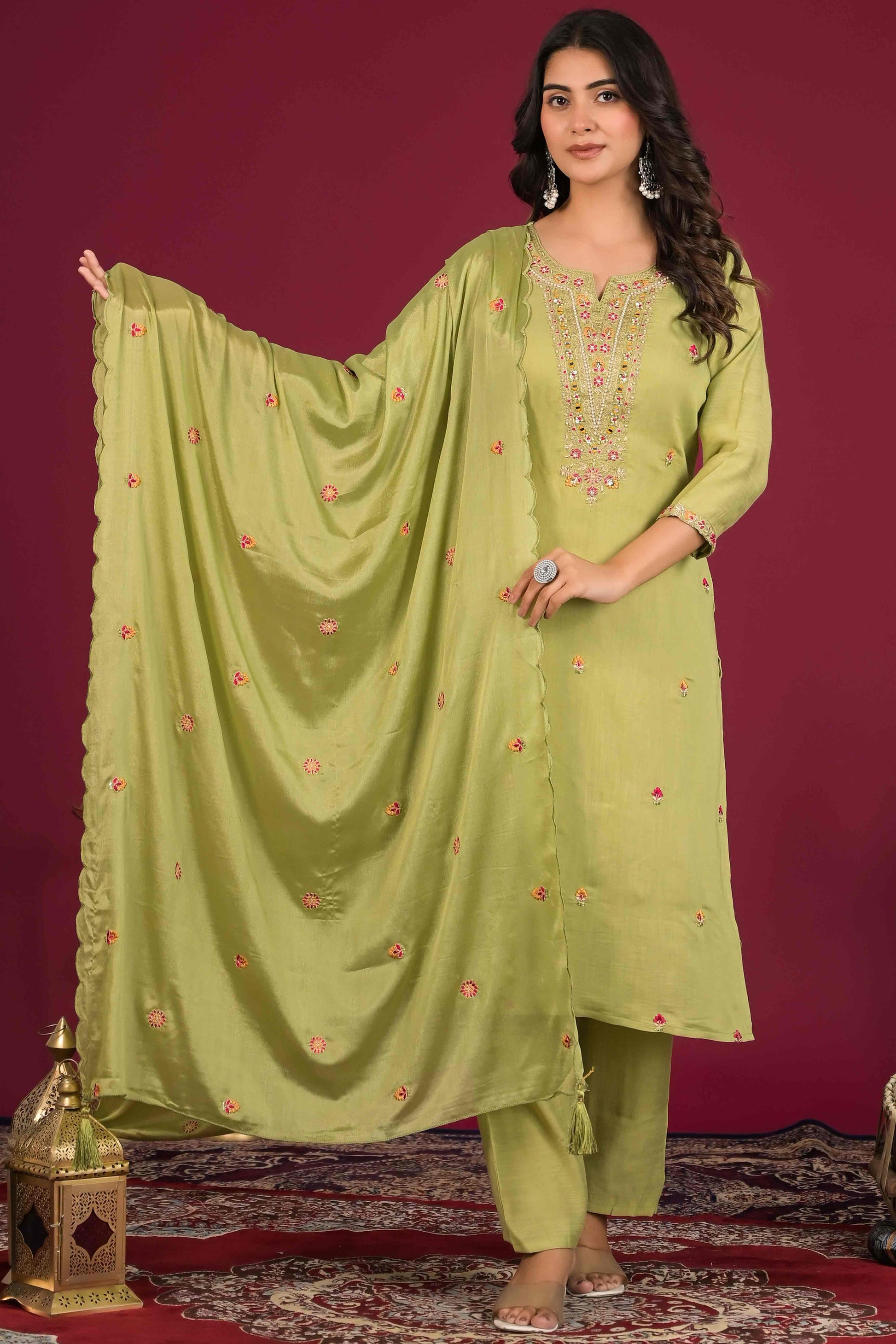 green-floral-embroidered-pure-cotton-salwar-suit