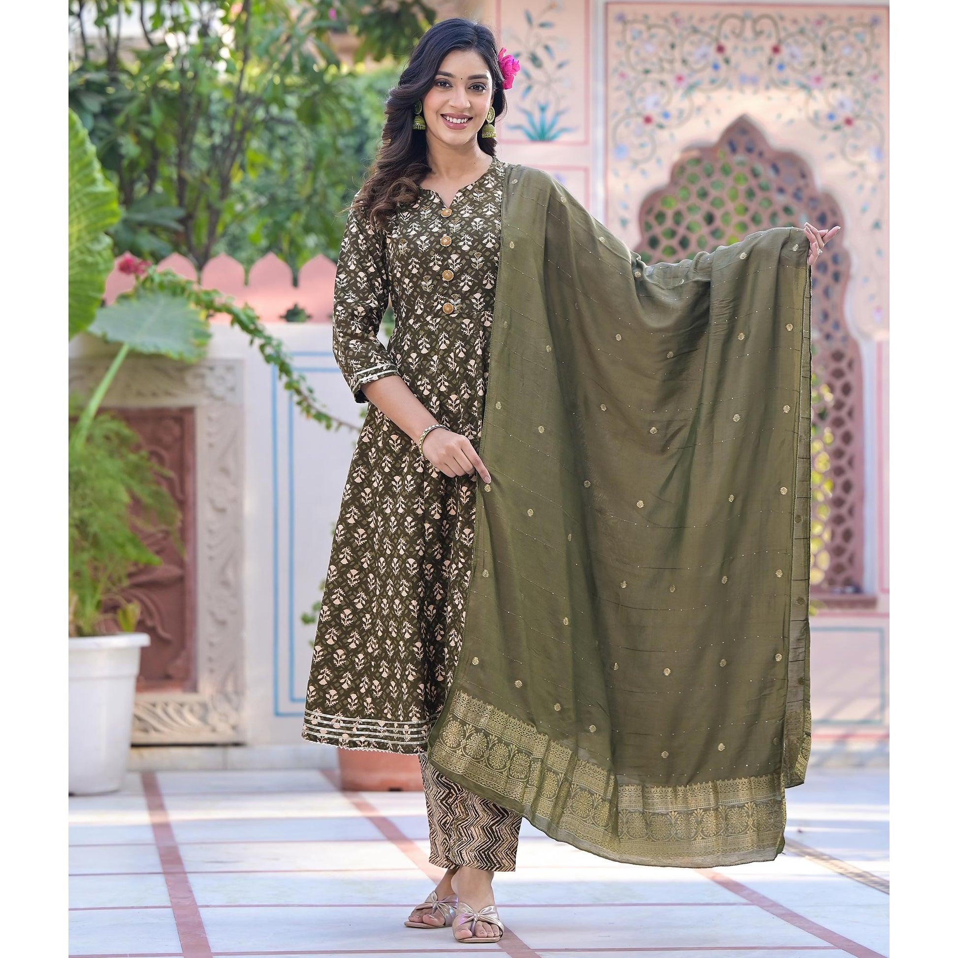 green-floral-printed-pure-cotton-anarkali-salwar-suit
