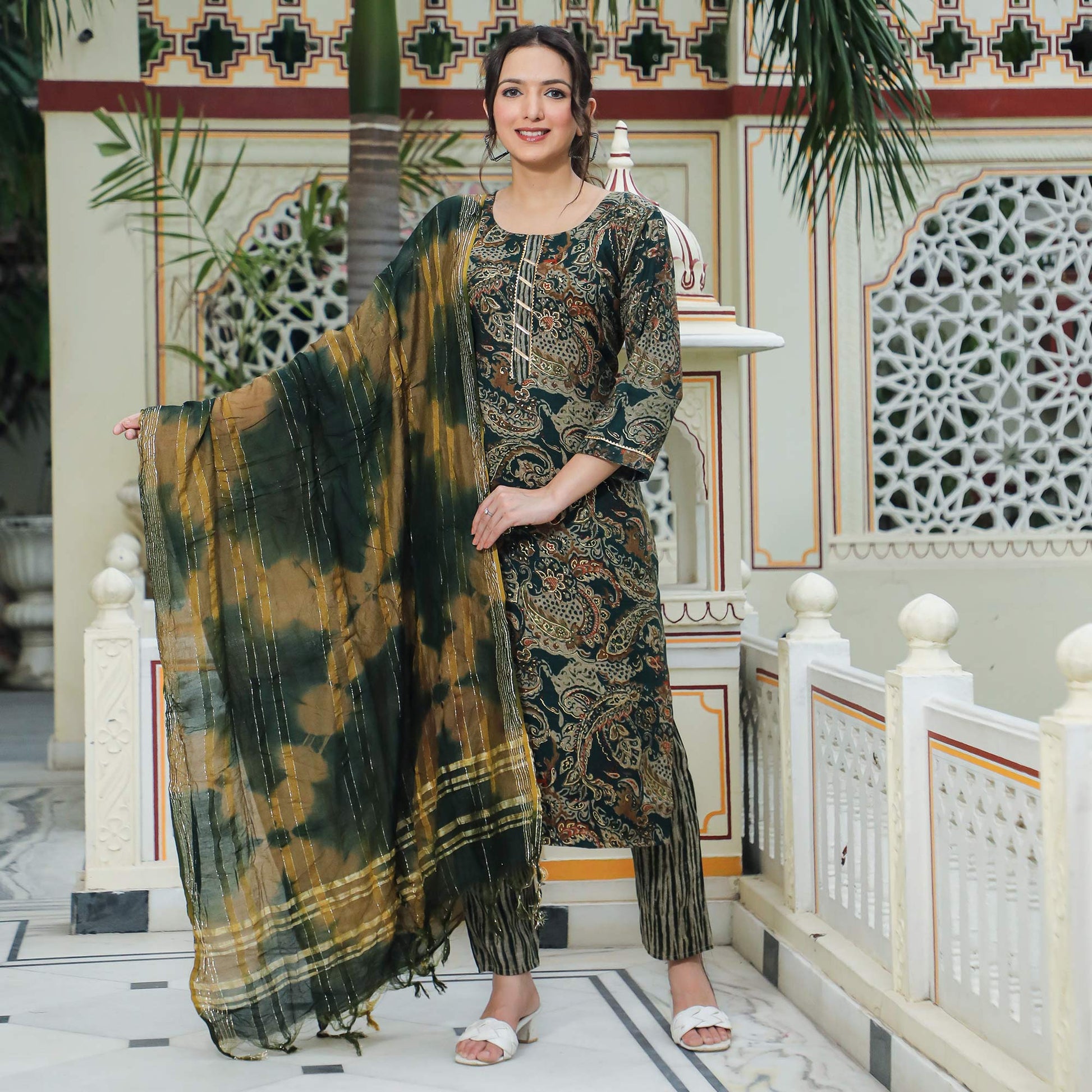 green-foil-printed-rayon-suit
