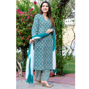 green-floral-printed-pure-cotton-salwar-suit-1