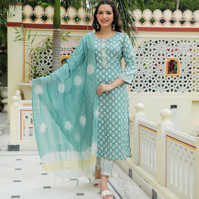 green-floral-foil-printed-rayon-suit-1